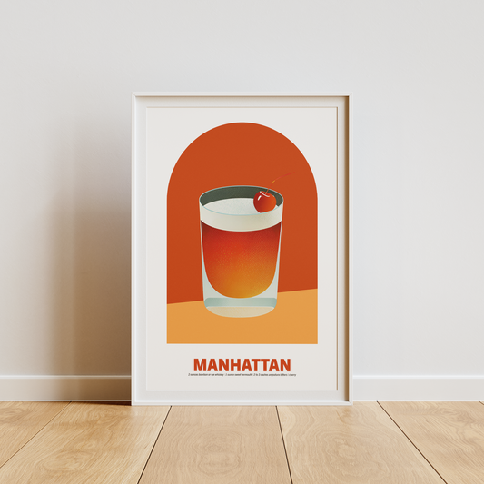 MANHATTAN COCKTAIL POSTER