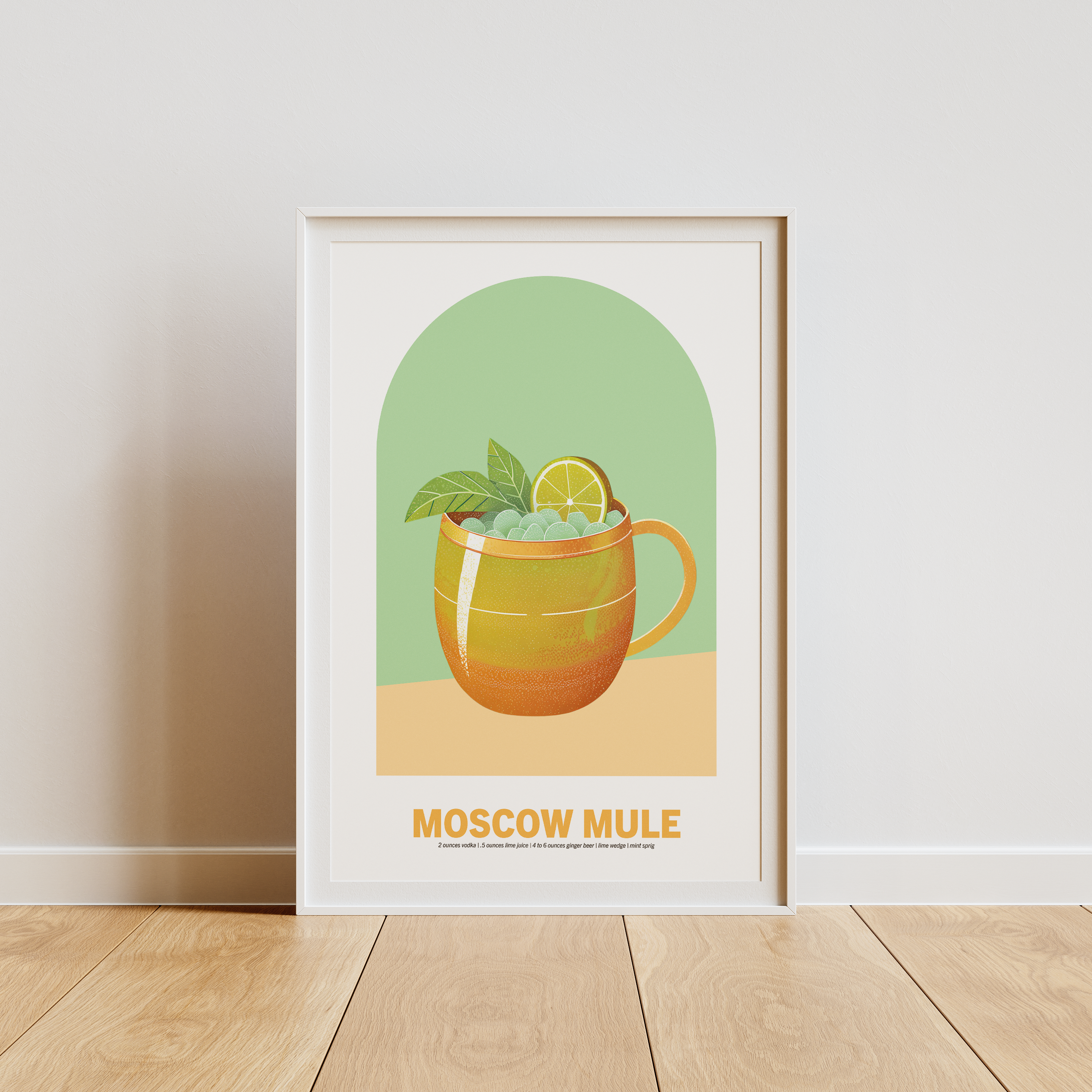 MOSCOW MULE COCKTAIL POSTER