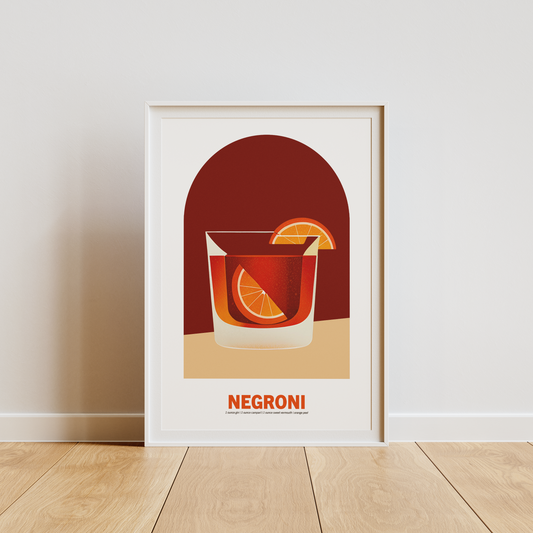 NEGRONI COCKTAIL POSTER