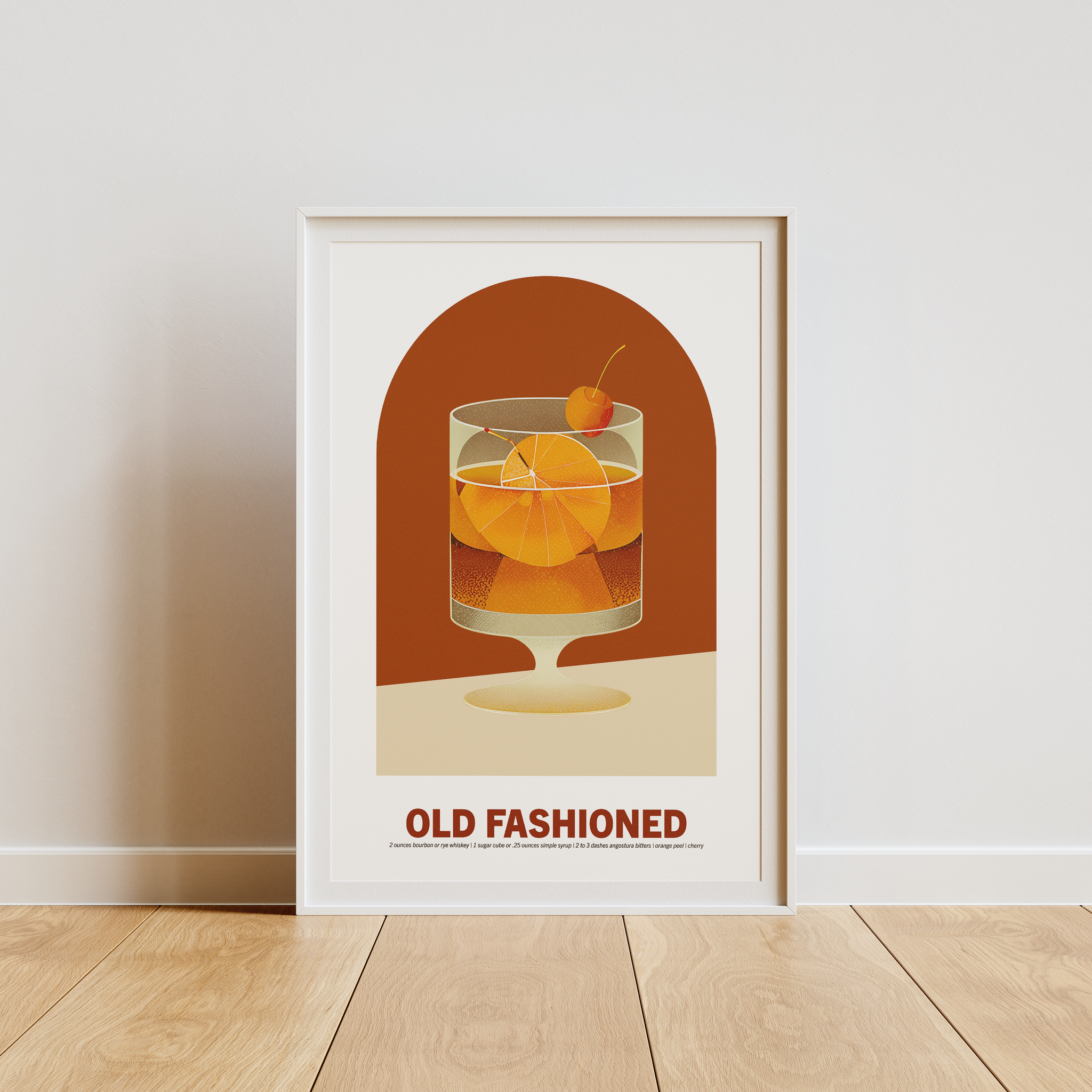 OLD FASHIONED COCKTAIL POSTER