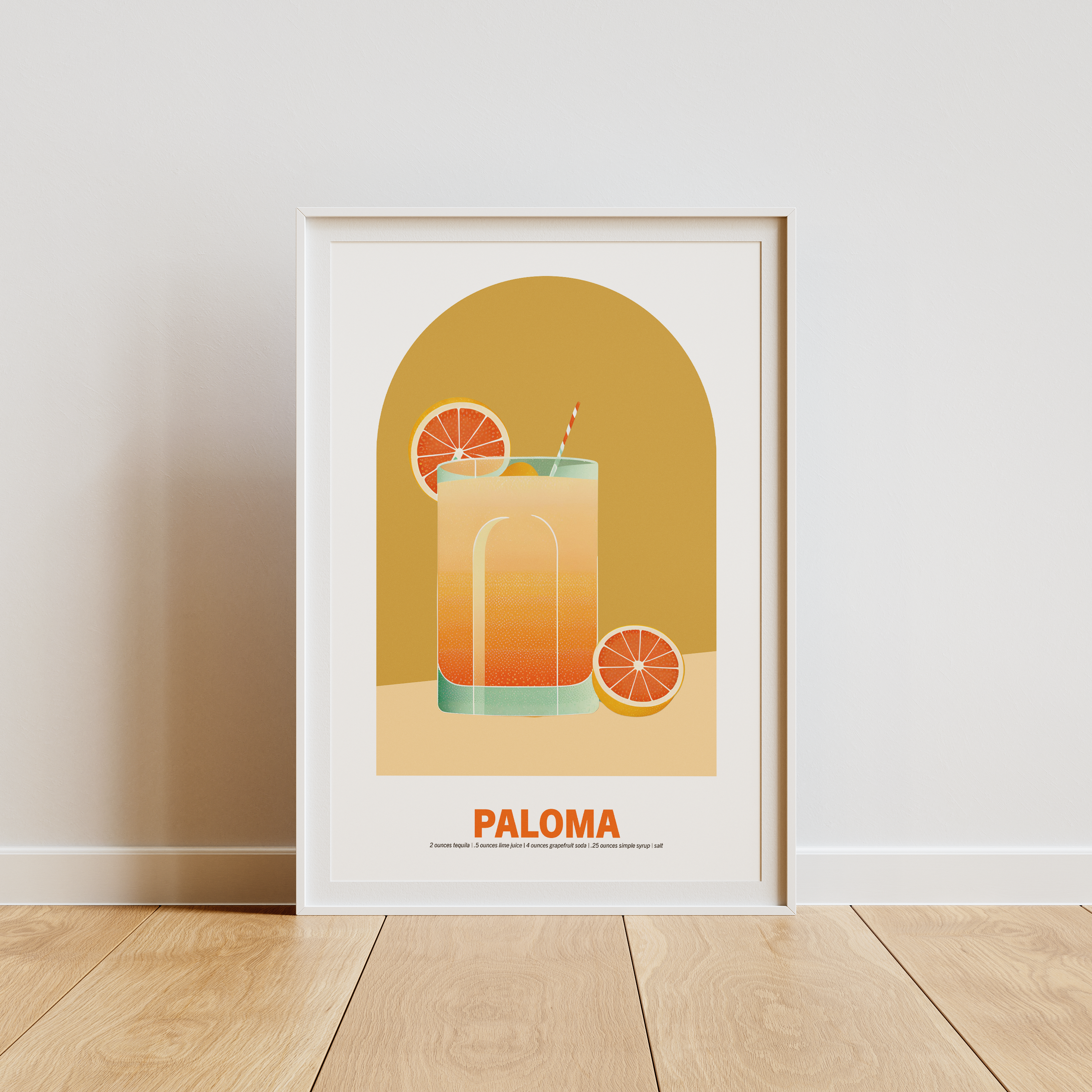 PALOMA COCKTAIL POSTER